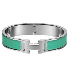 Replica Hermes Green Enamel Clic H PM Bracelet QY02350