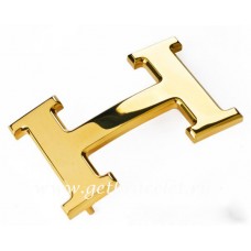 Replica Hermes Reversible Belt 18K Gold Polished Buckle QY01646